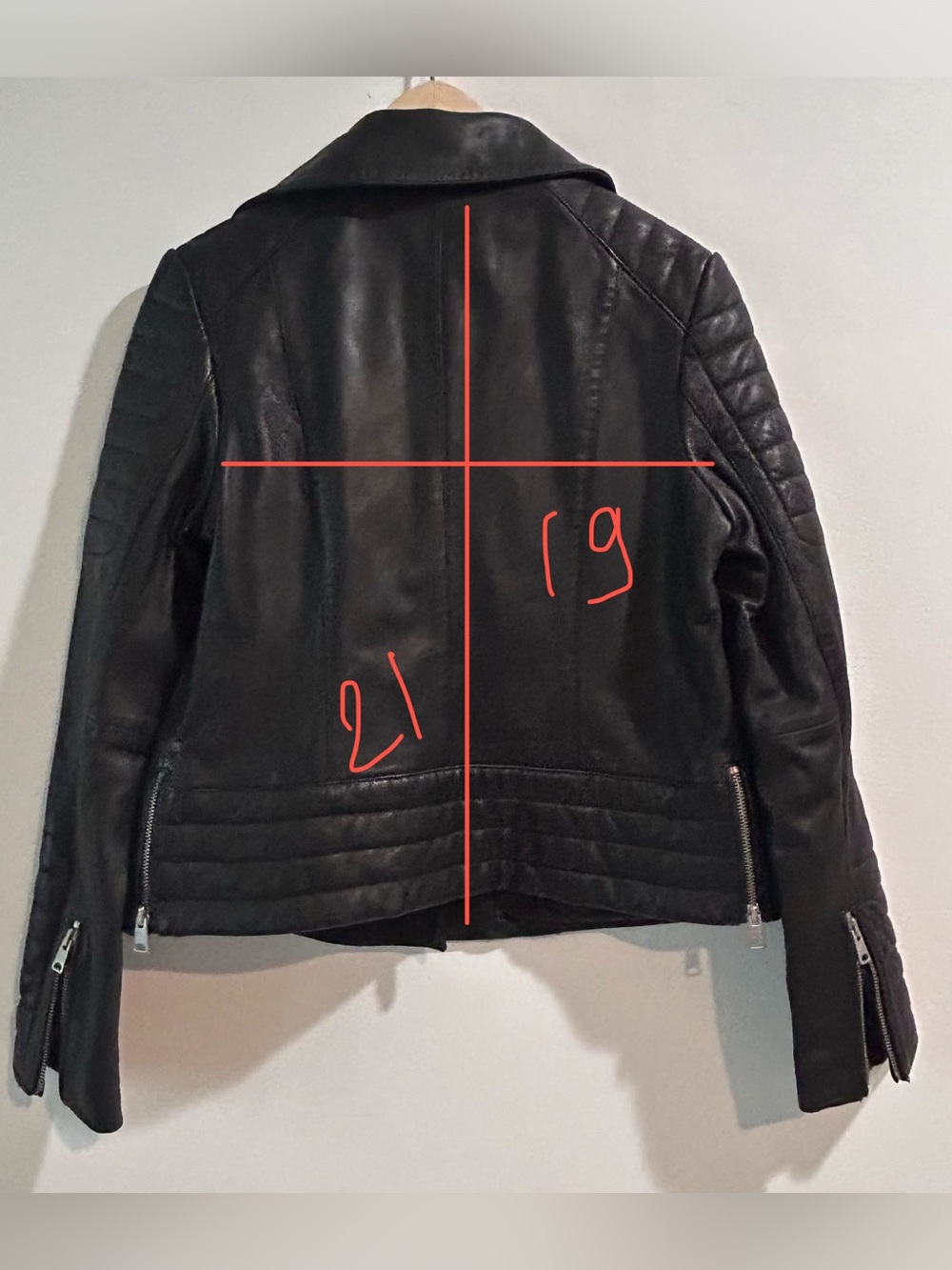 440$ALLSAINTS Steine Black Leather Biker Moto Jacket NWT Size 10 - Picture 13 of 13